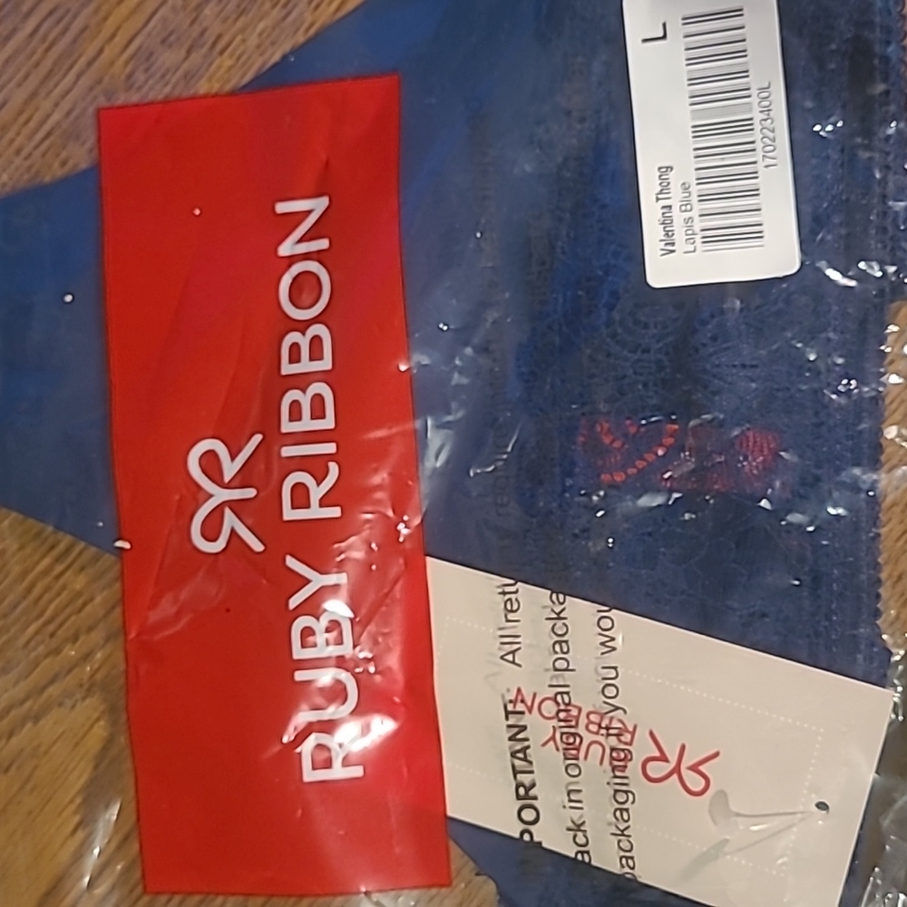 Ruby Ribbon Valentina Thong Panties